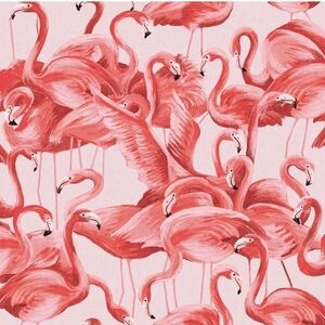 Tempaper and Co. 28 sq ft Flamingo Peel and Stick Wallpaper Cheeky